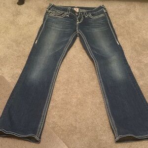 True Religion Dark Blue Boot Cut Jeans